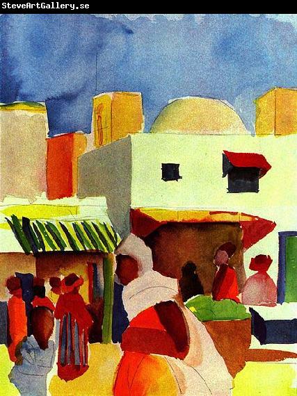 August Macke Markt in Algier